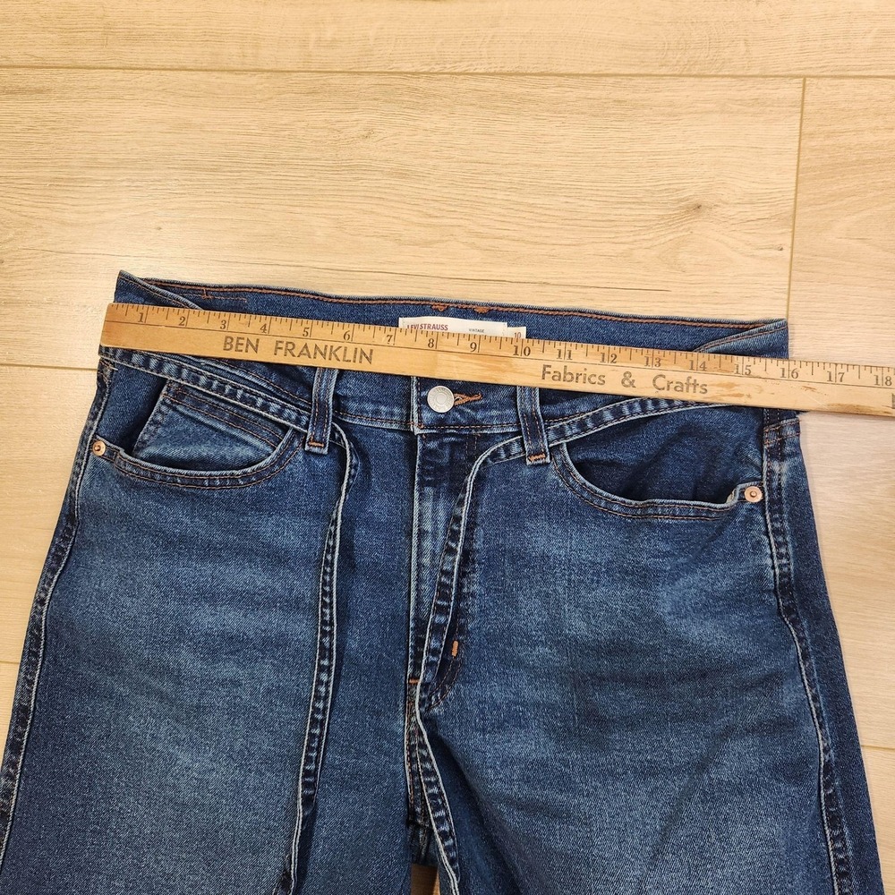 Levi Strauss Signature Wide Leg Jeans Womens 10 Blue High Rise Stretch Denim - Picture 6 of 10